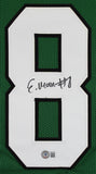 Elijah Moore Authentic Signed Green Pro Style Jersey Autographed BAS Witnessed