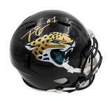 Travis Etienne Signed Jacksonville Jaguars Speed Full Size NFL Helmet