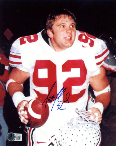 Matt Finkes Autographed Ohio State Buckeyes 8x10 Photo Beckett 47287