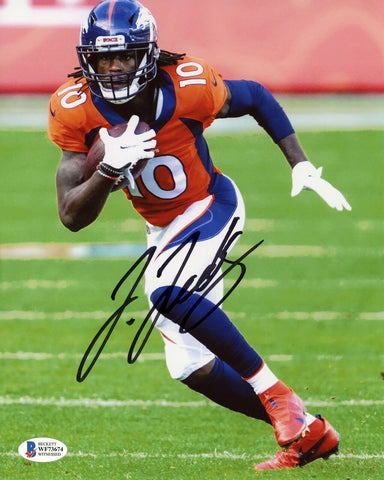 JERRY JEUDY SIGNED AUTOGRAPHED DENVER BRONCOS 8x10 PHOTO BECKETT