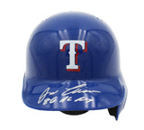 Jose Canseco Signed Texas Rangers Rawlings Current MLB Mini Helmet w- "86 AL ROY