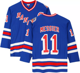 Mark Messier New York Rangers Autographed Blue Mitchell & Ness Replica Jersey