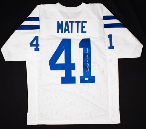 Tom Matte Signed Baltimore Colts Jersey Inscribed "SB V Champs" (JSA COA) R.B.