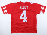 Jake Moody Signed San Francisco 49ers Jersey (Playball Ink)Ex-Michigan Wolverine