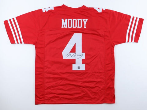 Jake Moody Signed San Francisco 49ers Jersey (Playball Ink)Ex-Michigan Wolverine