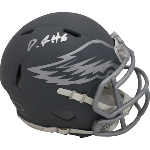 Devonta Smith Signed Philadelphia Eagles Slate Mini Helmet FAN 44938