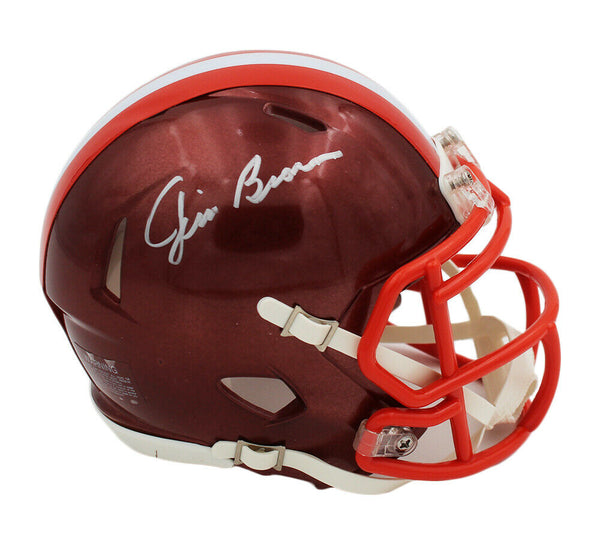 Jim Brown Signed Cleveland Browns Speed Flash NFL Mini Helmet