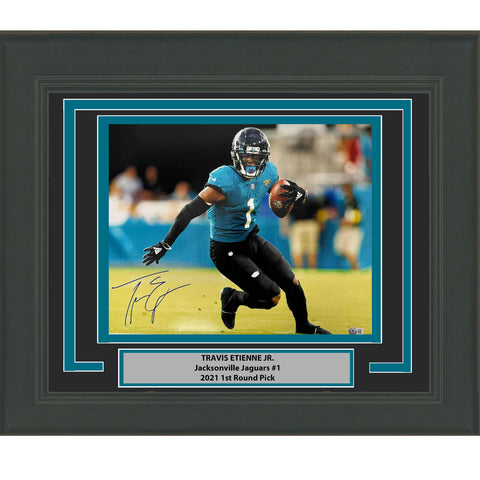 Framed Autographed/Signed Travis Etienne Jr Jaguars 16x20 Photo BAS COA