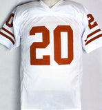 Earl Campbell Autographed White College STAT 3 Jersey W/ HT- JSA W Auth *2