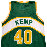 SEATTLE SUPERSONICS SHAWN KEMP AUTOGRAPHED GREEN JERSEY MCS HOLO STOCK #202427