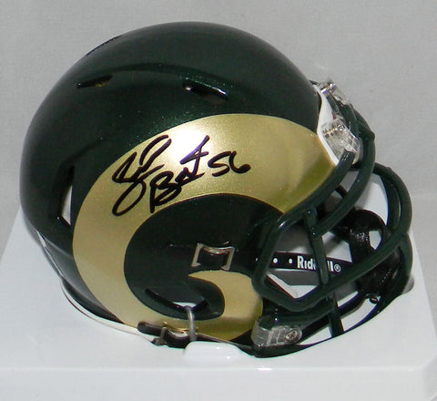 SHAQUIL BARRETT AUTOGRAPHED SIGNED CSU COLORADO STATE RAMS MINI HELMET JSA