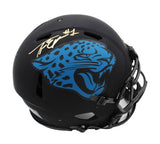 Travis Etienne Signed Jacksonville Jaguars Speed Authentic Eclipse NFL Helmet