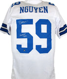 Dat Nguyen Autographed White Pro Style Jersey W/Americas Team - Prova *Black