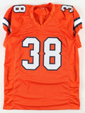 Jaleel McLaughlin Signed Denver Broncos Jersey (JSA COA) Notre Dame Running Back