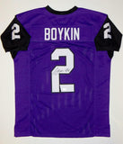 Trevone Boykin Autographed Purple College Style Jersey- JSA Witnessed Auth