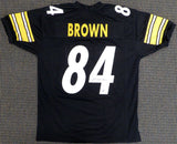 PITTSBURGH STEELERS ANTONIO BROWN AUTOGRAPHED BLACK JERSEY BECKETT BAS 126633