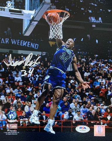 Isaiah Rider Autographed 1994 NBA Slam Dunk Champion 8x10 Photo PSA DNA COA