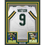 Framed Autographed/Signed Christian Watson 35x39 White Jersey Beckett BAS COA