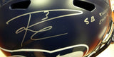 RUSSELL WILSON AUTO SEAHAWKS FULL SIZE SPEED HELMET SB CHAMPS SILVER RW 94268