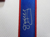 BUFFALO BILLS JIM KELLY AUTOGRAPHED FRAMED WHITE JERSEY BECKETT WITNESS 210984