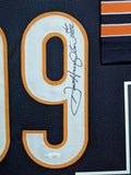 FRAMED DAN HAMPTON AUTOGRAPHED SIGNED INSCRIBED CHICAGO BEARS JERSEY JSA COA