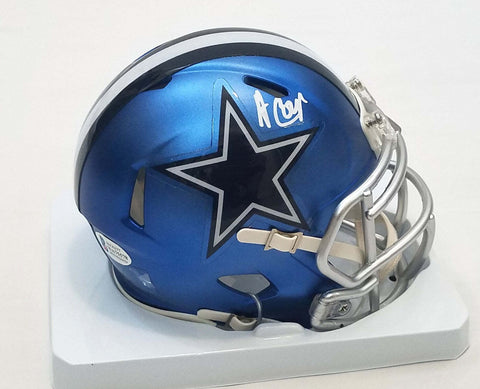 Amari Cooper Autographed Dallas Cowboys Blaze Mini Helmet Beckett Witnessed