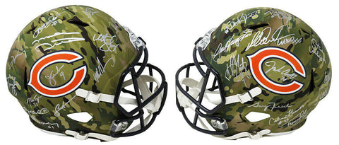 1985 Chicago Bears Team Signed Bears CAMO Riddell Rep Helmet LE20 (28 Sig)SS COA