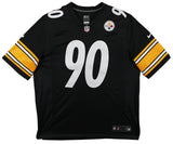 Steelers T.J. Watt Signed Black Nike Limited Jersey w/ Silver Sig BAS Witnessed