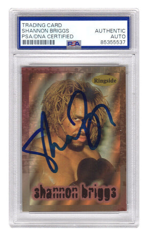 Shannon Briggs Signed 1991 Ringside Boxing Trading Card #R2 - (PSA Encapsulated)