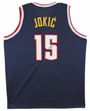 Nikola Jokic Authentic Signed Navy Blue Pro Style Jersey Autographed JSA 2