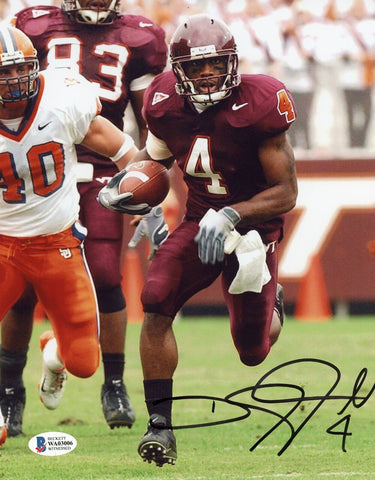 DEANGELO HALL AUTOGRAPHED SIGNED VIRGINIA TECH HOKIES 8x10 PHOTO BECKETT