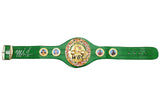 MIKE TYSON AUTOGRAPHED GREEN WBC WORLD CHAMPIONSHIP BELT BECKETT WITNESS 210830