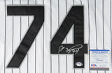 Eloy Jimenez Signed Chicago White Sox Custom Style Jersey (PSA/DNA COA) OF