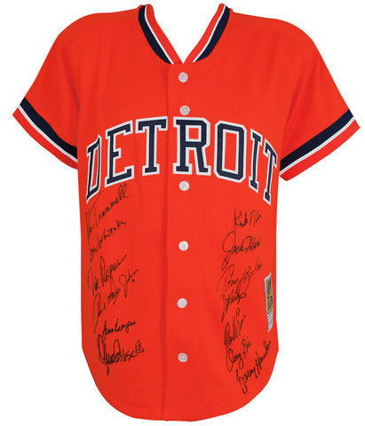 1984 Detroit Tigers Team Signed Kirk Gibson M&N Replica Baseball Jersey (SS COA)