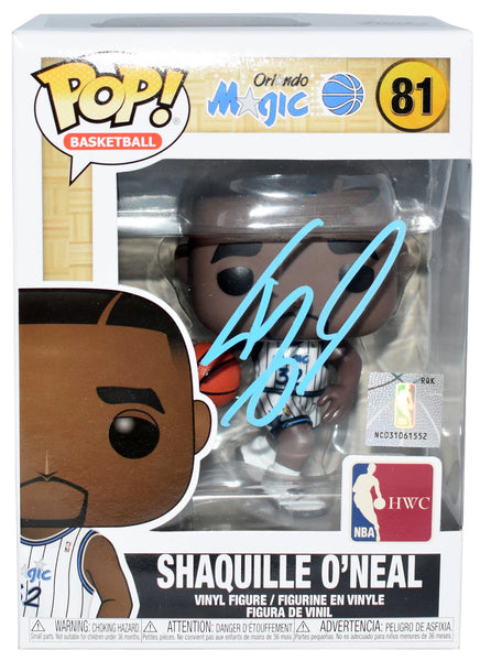 SHAQUILLE SHAQ O'NEAL SIGNED ORLANDO MAGIC #81 FUNKO POP FIGURE BECKETT