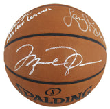 NBA HOF Legends (3) Jordan, Bird & Johnson Signed NBA Basketball BAS #A39838