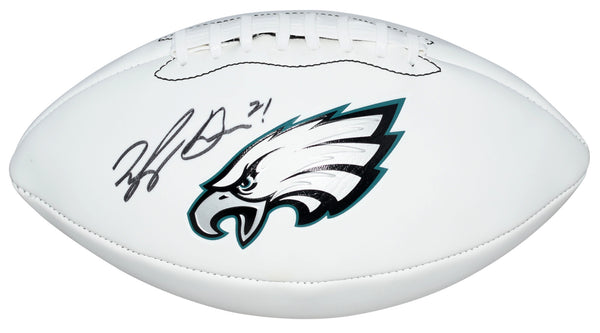 SYDNEY BROWN AUTOGRAPHED PHILADELPHIA EAGLES WHITE LOGO FOOTBALL BECKETT