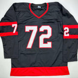 Autographed/Signed Thomas Chabot Ottawa Black Hockey Jersey JSA COA