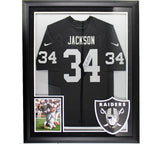 Bo Jackson Signed Las Vegas Nike Game LED Framed Black NFL Jersey