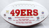 Deion Sanders Autographed SF 49ers Logo Football w/Primetime-Beckett W Hologram