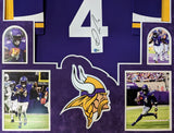 FRAMED MINNESOTA VIKINGS DALVIN COOK AUTOGRAPHED SIGNED NIKE JERSEY BECKETT HOLO