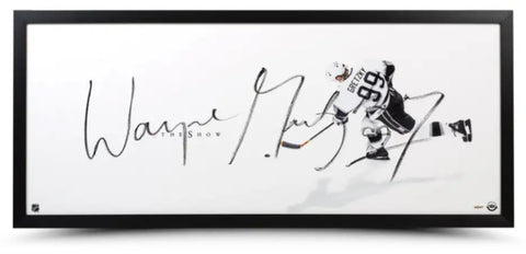 Wayne Gretzky Autographed Kings Framed "The Show" 46" x 20" Lithograph UDA