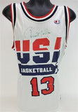 Chris Mullin Signed Team USA Champion Style Jersey (JSA COA) 1992 Olympics Spain