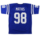 Robert Mathis Signed Indianapolis Custom Blue Jersey