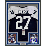 Framed Autographed/Signed Jayron Kearse 35x39 Dallas Thanksgiving Jersey JSA COA