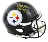 Steelers Chase Claypool Mapletron Signed F/S Speed Proline Helmet w/ Case BAS W