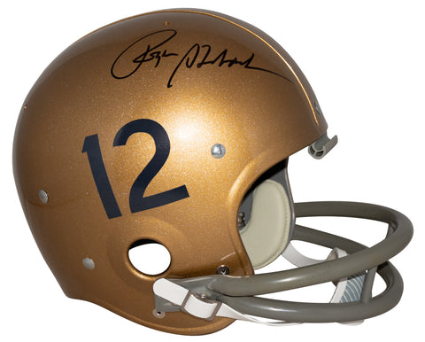 ROGER STAUBACH SIGNED NAVAL NAVY MIDSHIPMEN FULL SIZE THROWBACK RK HELMET JSA