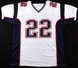 Stevan Ridley Signed White Patriots Jersey (JSA) Super Bowl champion XLIX