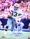 Tony Dorsett Autographed Cowboys 16x20 Running Photo w/HOF - Beckett W Hologram