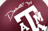 Dante Hall Autographed Texas A&M Aggies Maroon Schutt Mini Helmet- JSA W *Silver